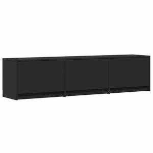 Τηλεοπτική βιβλιοθήκη με LED με LED Μαύρο 165 x 34 x 40 εκ. - Pakobazaar
