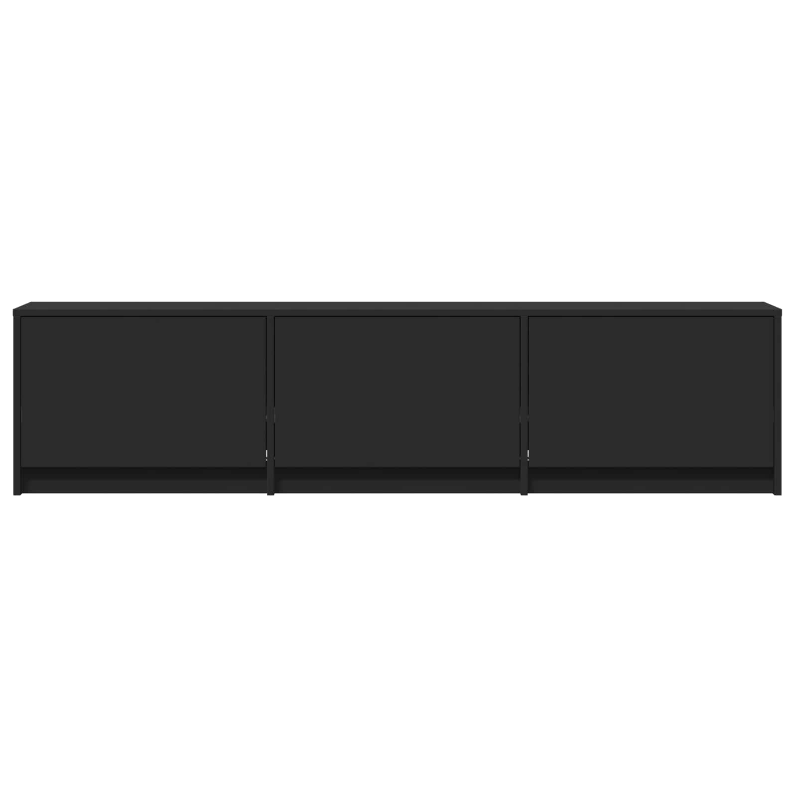 Τηλεοπτική βιβλιοθήκη με LED με LED Μαύρο 165 x 34 x 40 εκ. - Pakobazaar