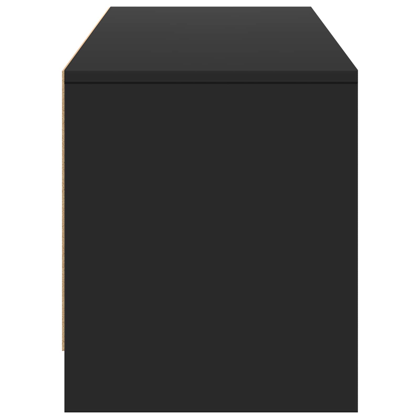 Τηλεοπτική βιβλιοθήκη με LED με LED Μαύρο 165 x 34 x 40 εκ. - Pakobazaar