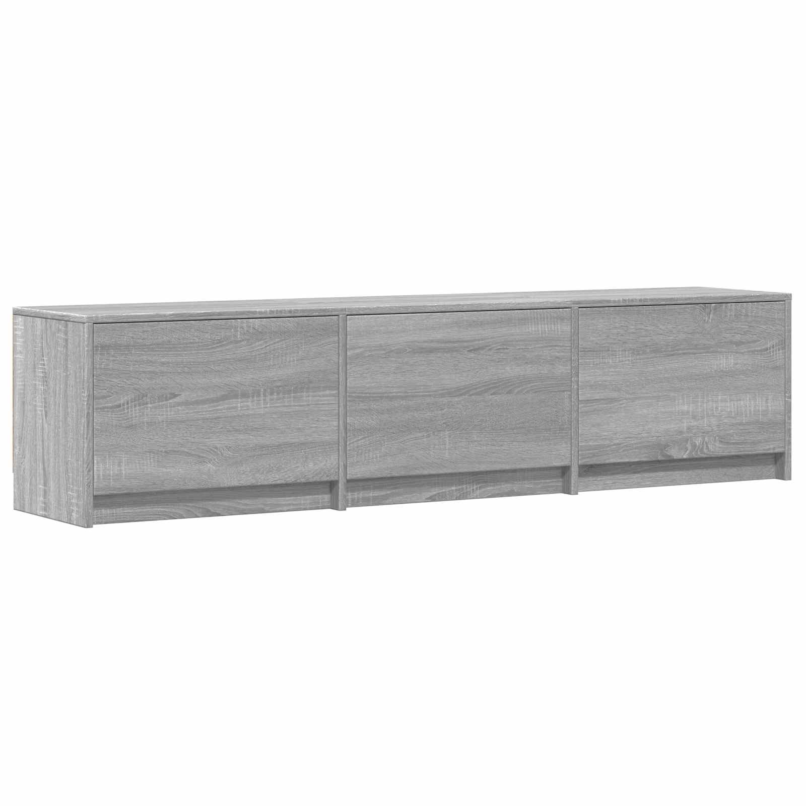 Τηλεοπτική βιβλιοθήκη με LED Γκρι Σονομά 165 x 34 x 40 εκ. - Pakobazaar