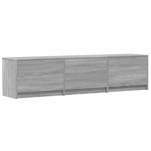 Τηλεοπτική βιβλιοθήκη με LED Γκρι Σονομά 165 x 34 x 40 εκ. - Pakobazaar