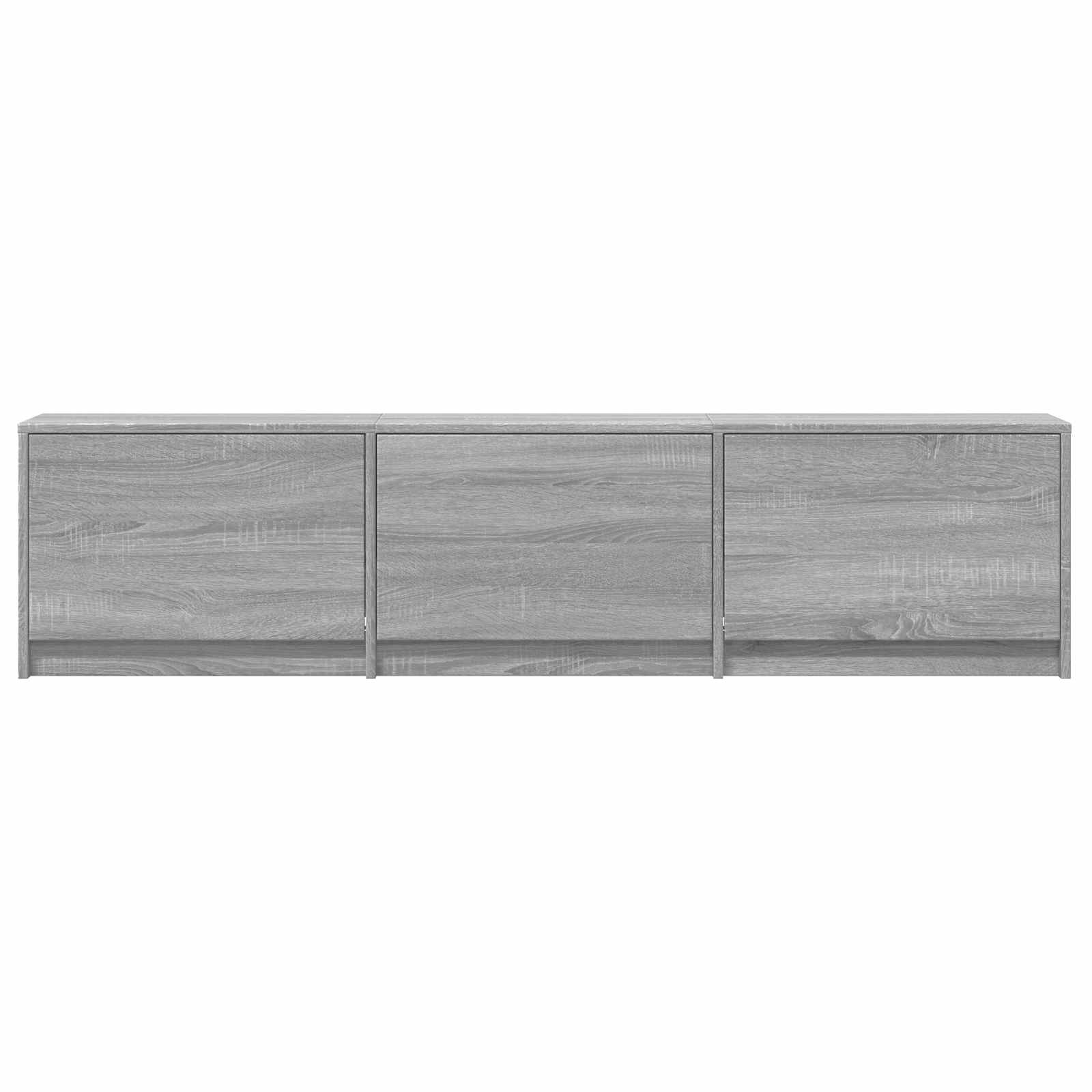 Τηλεοπτική βιβλιοθήκη με LED Γκρι Σονομά 165 x 34 x 40 εκ. - Pakobazaar