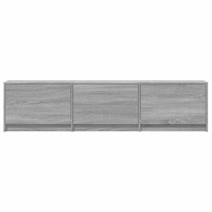 Τηλεοπτική βιβλιοθήκη με LED Γκρι Σονομά 165 x 34 x 40 εκ. - Pakobazaar