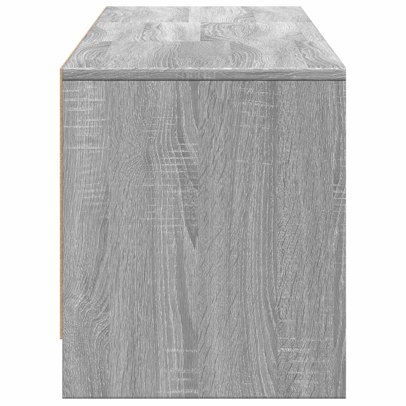 Τηλεοπτική βιβλιοθήκη με LED Γκρι Σονομά 165 x 34 x 40 εκ. - Pakobazaar