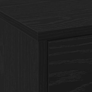 Τηλεοπτική βιβλιοθήκη με LED Μαύρη Δρυς 165 x 34 x 40 εκ.