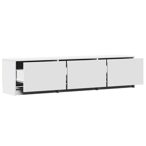 Τηλεοπτική βιβλιοθήκη με LED με LED Λευκός 165 x 34 x 40 εκ. - Pakobazaar