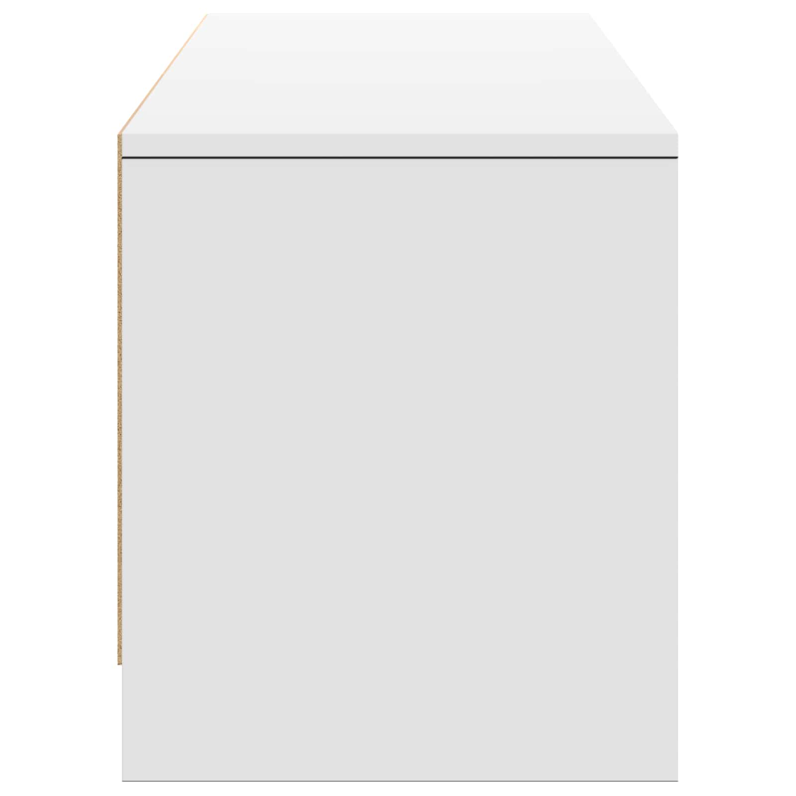 Τηλεοπτική βιβλιοθήκη με LED με LED Λευκός 165 x 34 x 40 εκ. - Pakobazaar