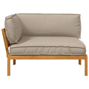 Σετ Καναπέ Taupe 133 x 92 x 69 εκ. Στερεό Ξύλο Ακακίας - Pakobazaar