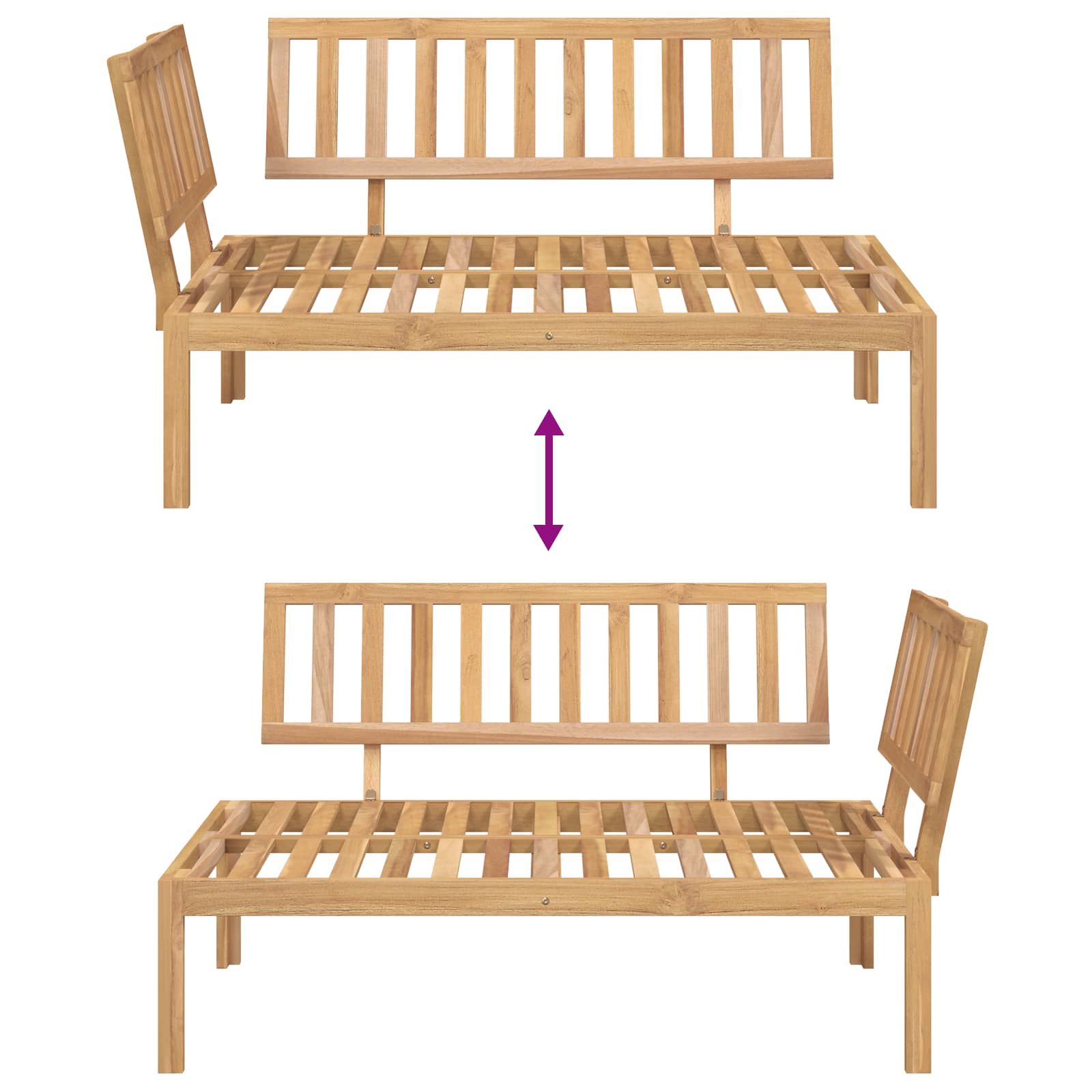Σετ Καναπέ Μονόχρωμο Μπεζ 133 x 92 x 69 εκ. Στερεό Ξύλο Ακακίας - Pakobazaar