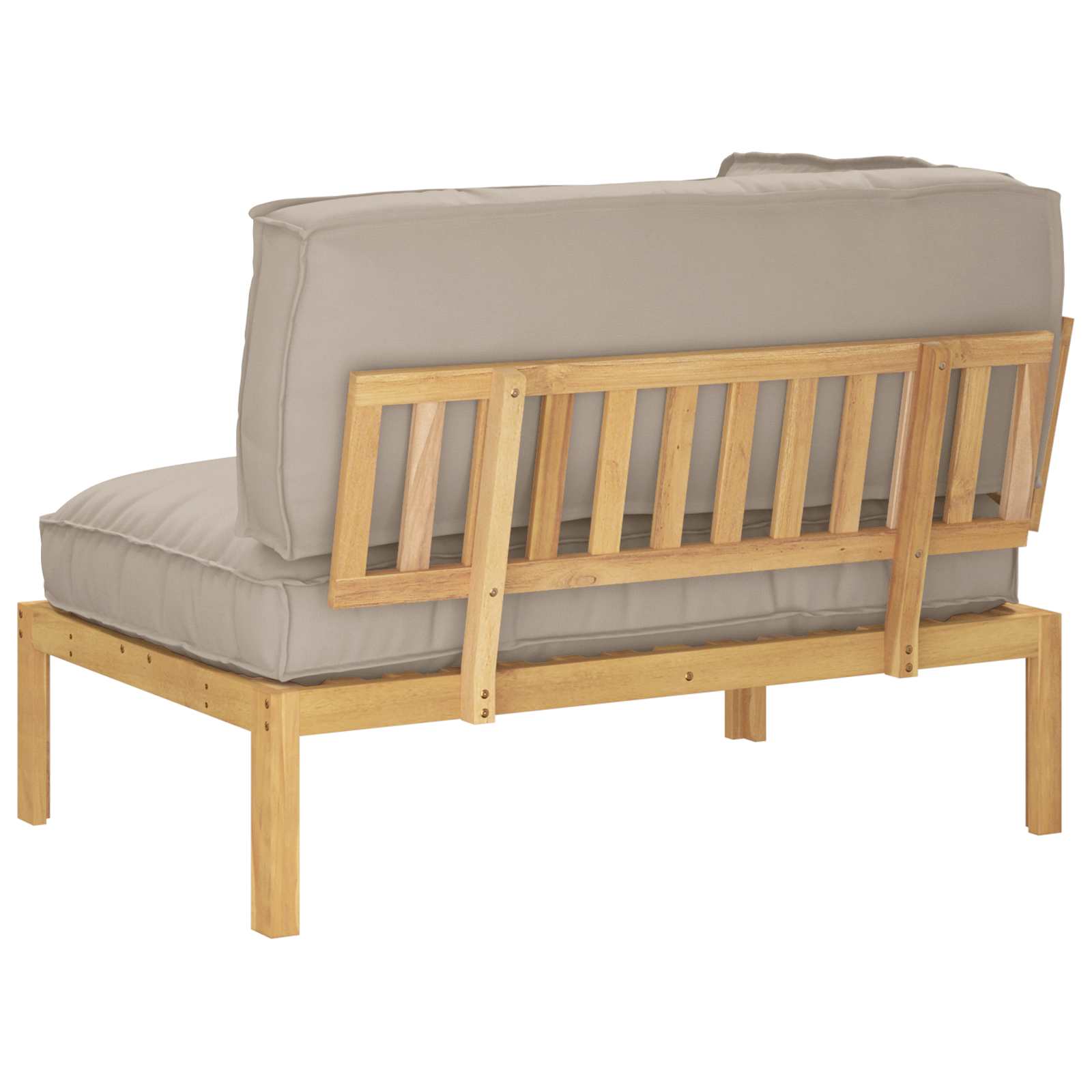 Σετ Καναπέ Taupe 133 x 92 x 69 εκ. Στερεό Ξύλο Ακακίας - Pakobazaar