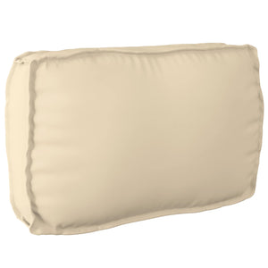 Σετ Καναπέ με μαξιλάρι Μονόχρωμο 5 pcs Μπεζ Στερεό Ξύλο Ακακίας - Pakobazaar