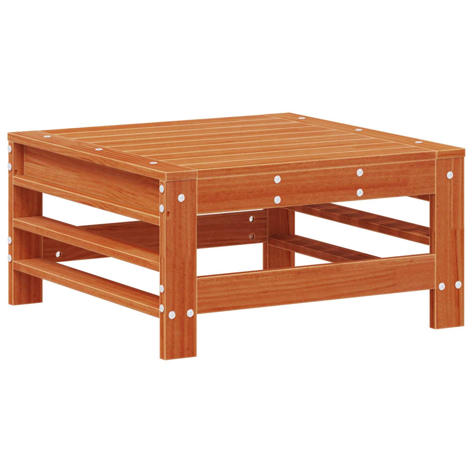 Σετ Ξαπλώστρας Κήπου 5 pcs Κερωμένο Καφέ Στερεό πεύκο