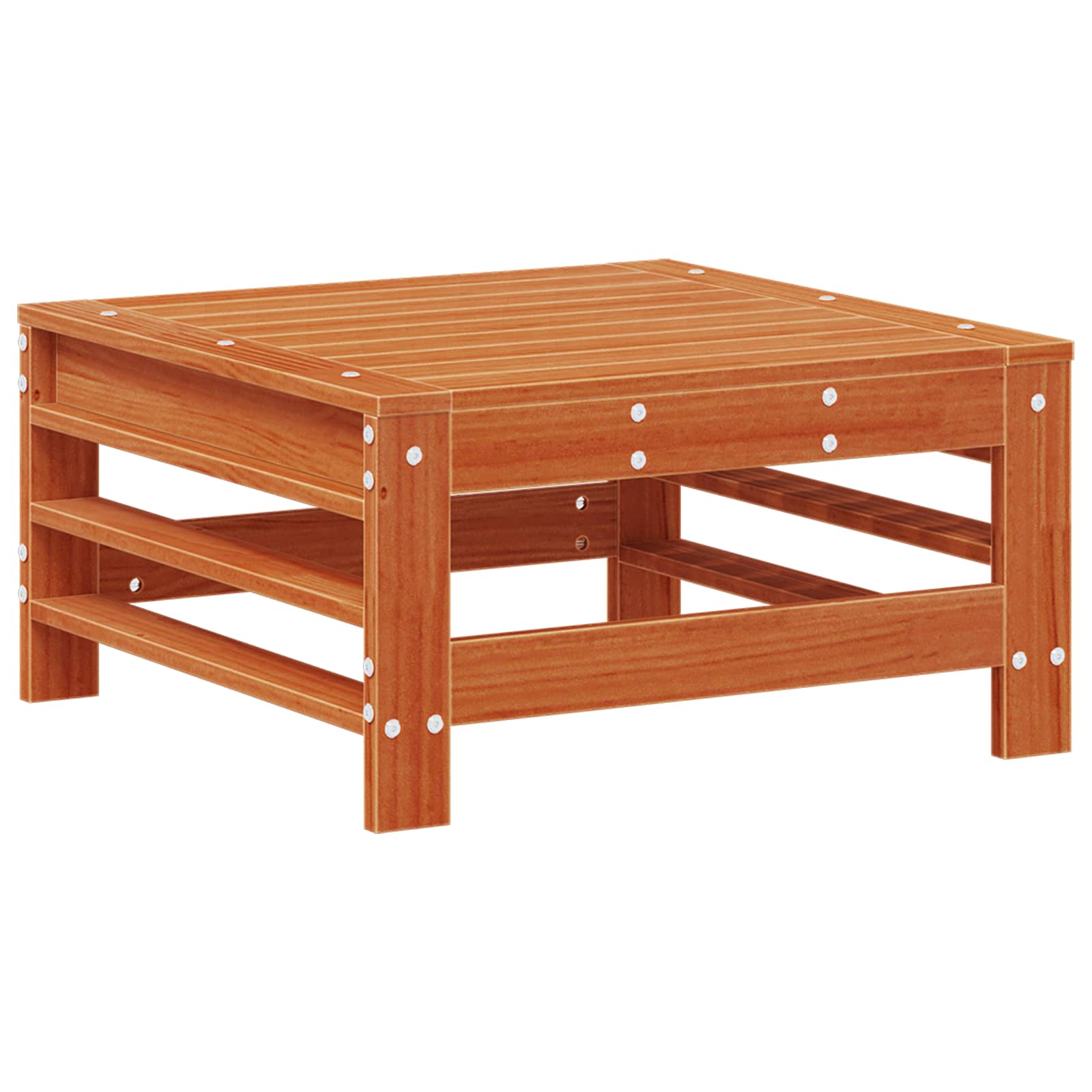 Σετ Ξαπλώστρας Κήπου 7 pcs Κερωμένο Καφέ Στερεό πεύκο - Pakobazaar