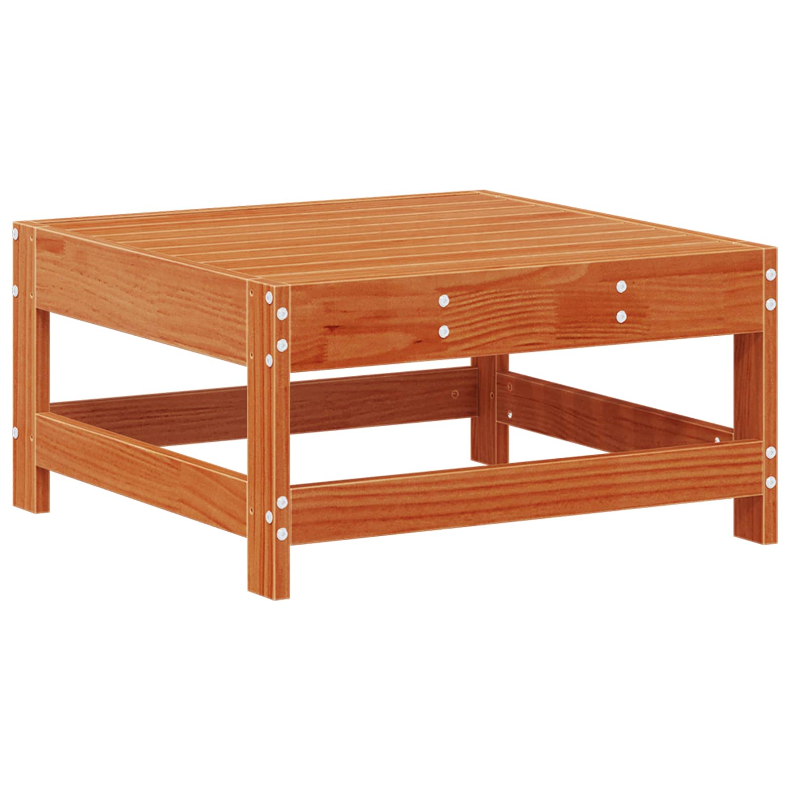 Σετ Ξαπλώστρας Κήπου 6 pcs Κερωμένο Καφέ Στερεό πεύκο