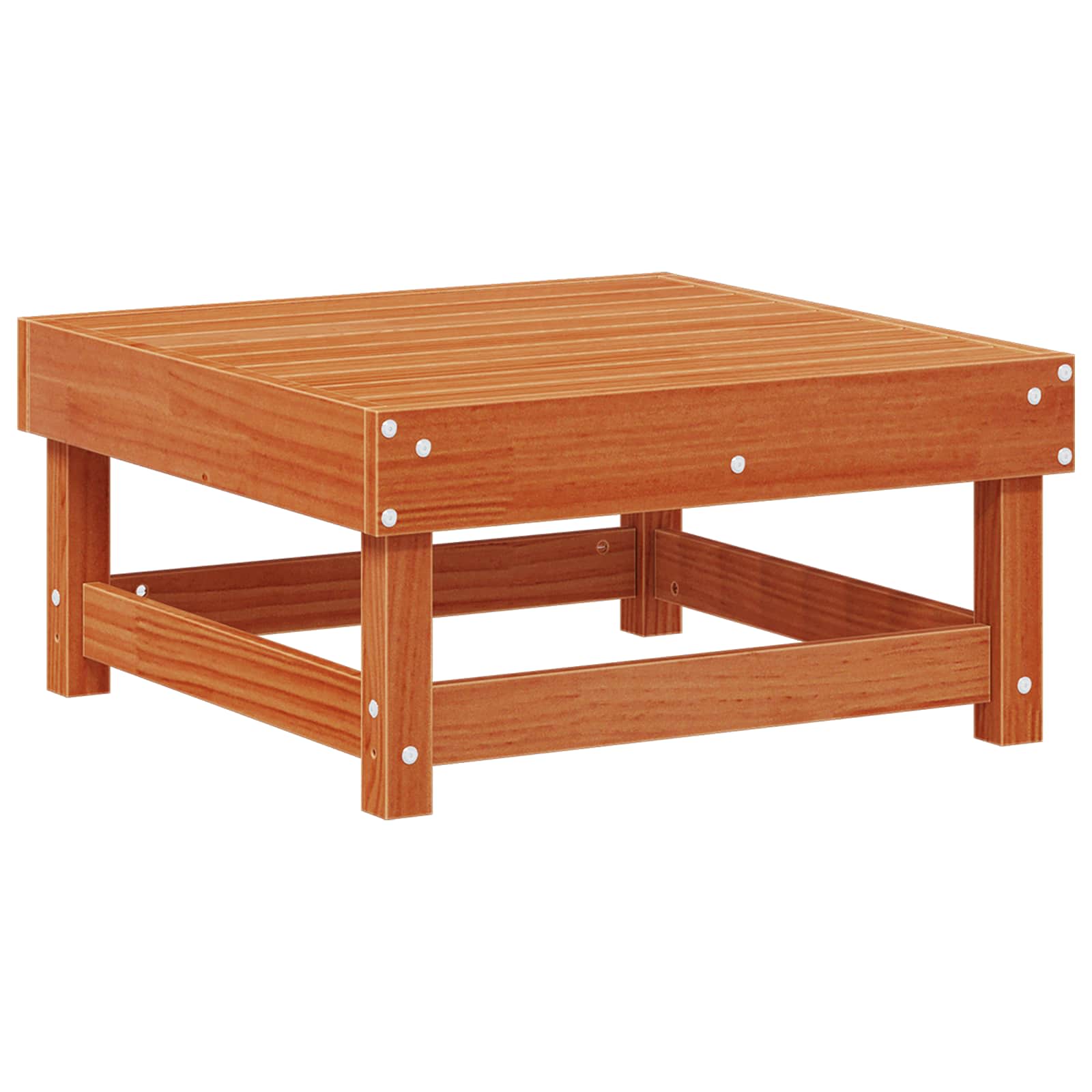 Σετ Ξαπλώστρας Κήπου 7 pcs Κερωμένο Καφέ Στερεό πεύκο - Pakobazaar