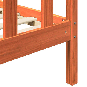 Σκελετός Κρεβατιού 2 pcs Κερωτό καφέ 205,5 x 145,5 x 100 εκ - Pakobazaar