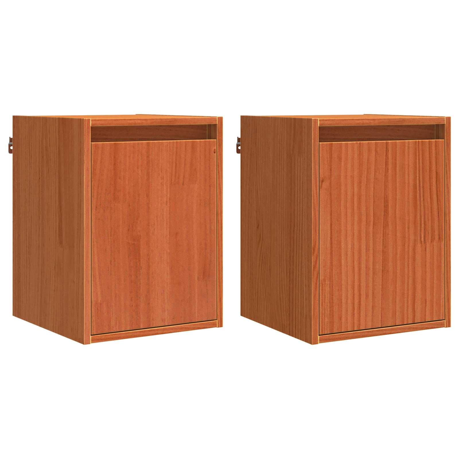 Ντουλάπα Τοίχου Επιτοίχιο 2 pcs Κερωτό καφέ 30 x 30 x 40 cm