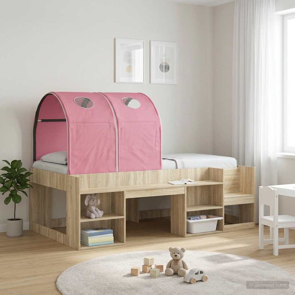 Κρεβάτι Τούνελ 2 pcs Ροζ 211 x 52,5 x 2 εκ Πολυεστέρας - Pakobazaar