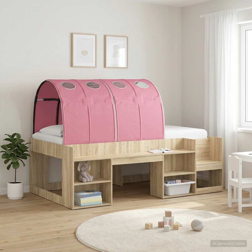 Κρεβάτι Τούνελ 2 pcs Ροζ 211 x 67.5 x 2 εκ. Πολυεστέρας - Pakobazaar