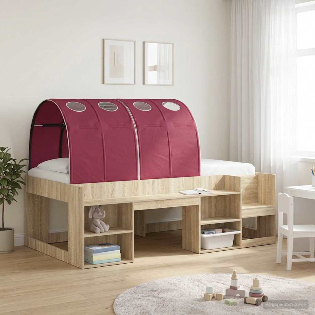 Κρεβάτι Τούνελ 2 pcs Κόκκινο 211 x 67.5 x 2 εκ. Πολυεστέρας - Pakobazaar
