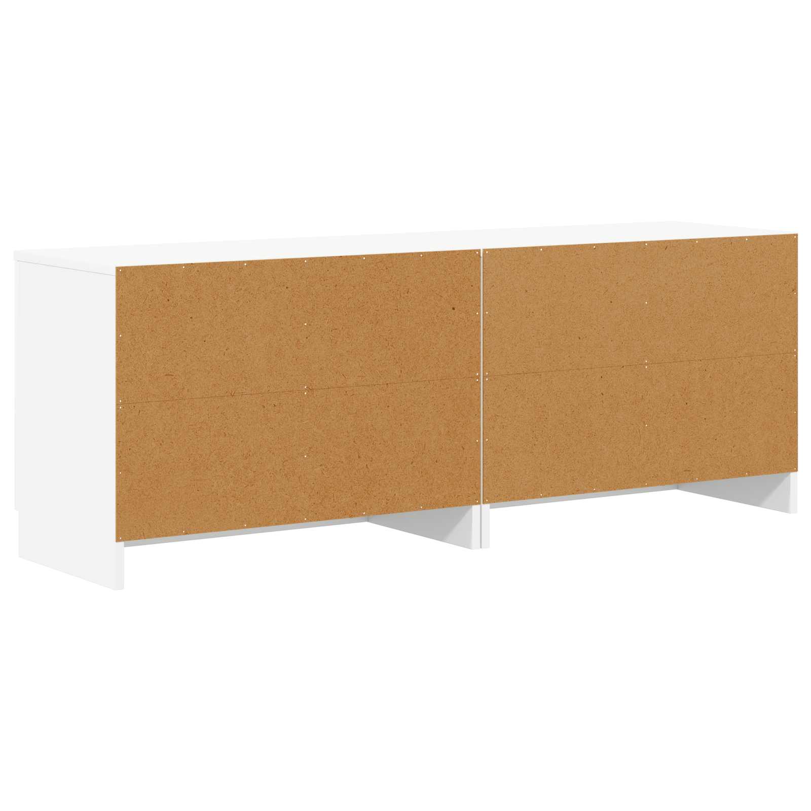 Ντουλάπι κρεβατιού με αποθήκευση 2 pcs Λευκό 66 x 35 x 48 εκ. - Pakobazaar