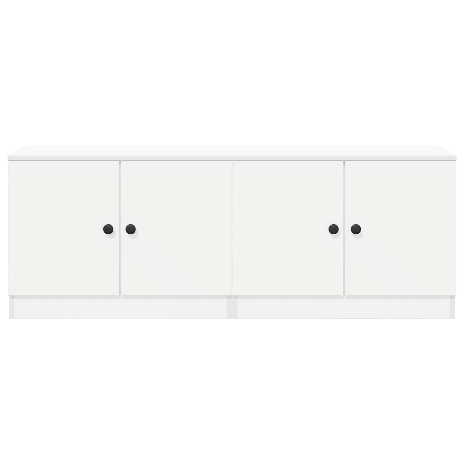 Ντουλάπι κρεβατιού με αποθήκευση 2 pcs Λευκό 66 x 35 x 48 εκ. - Pakobazaar