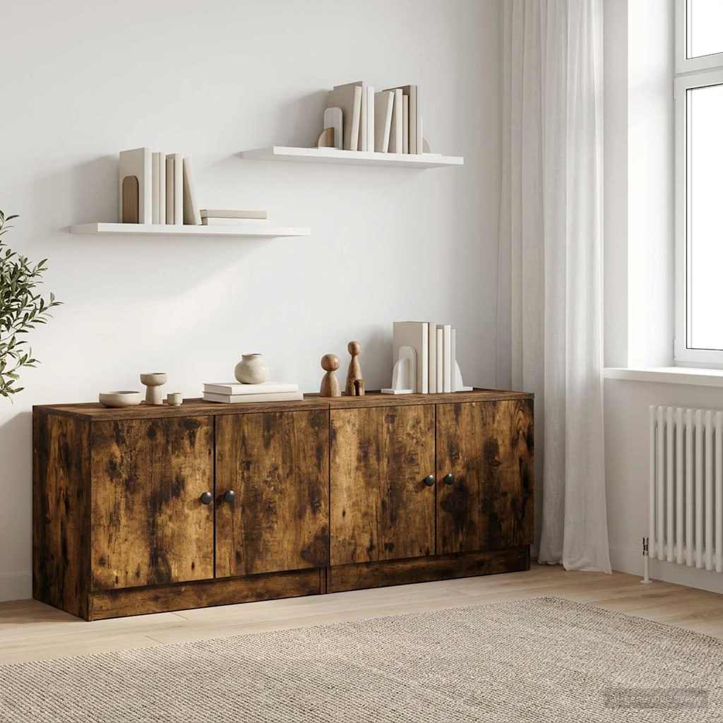 Ντουλάπι κρεβατιού 2 pcs Καπνιστή Δρυς 66 x 35 x 48 εκ. - Pakobazaar