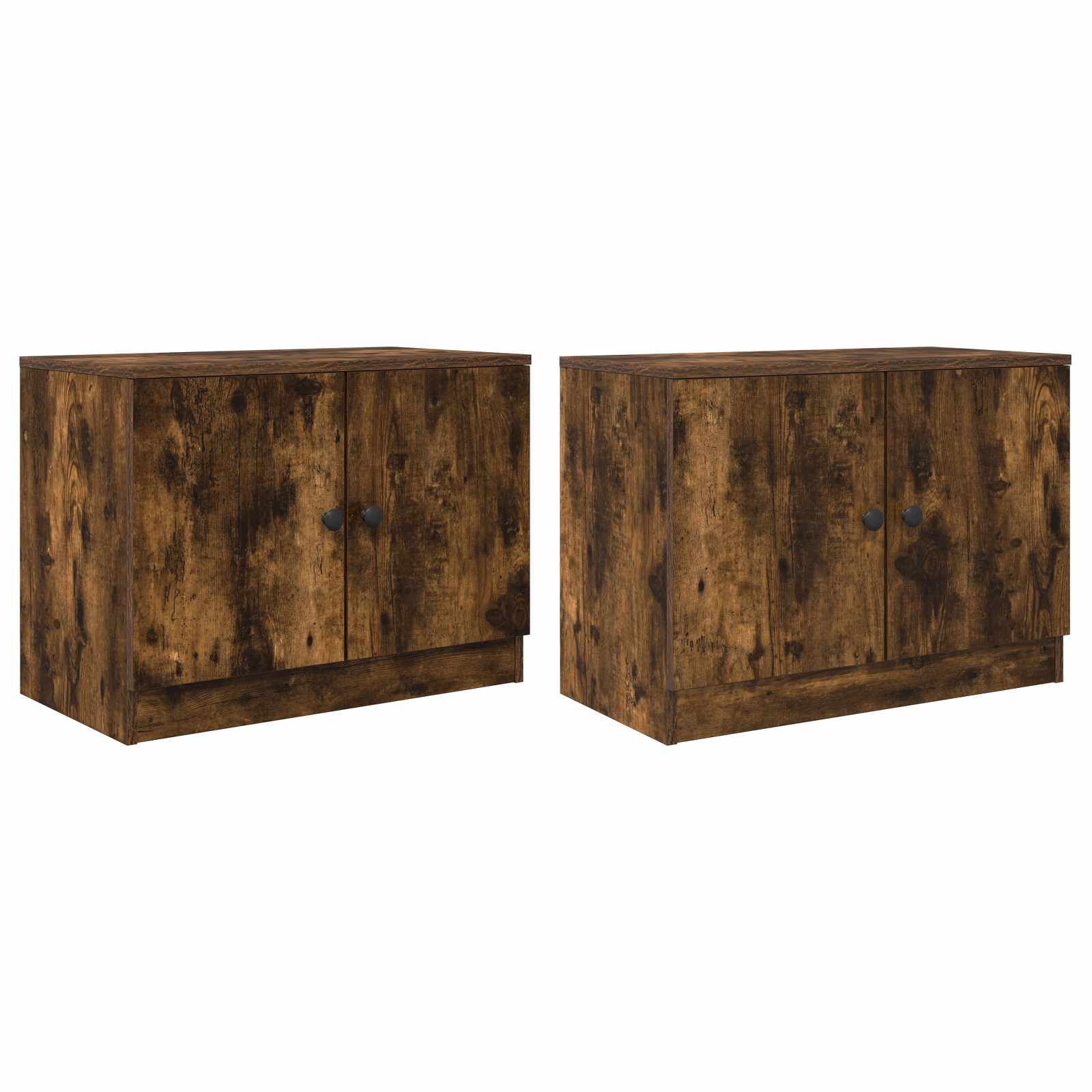 Ντουλάπι κρεβατιού 2 pcs Καπνιστή Δρυς 66 x 35 x 48 εκ. - Pakobazaar