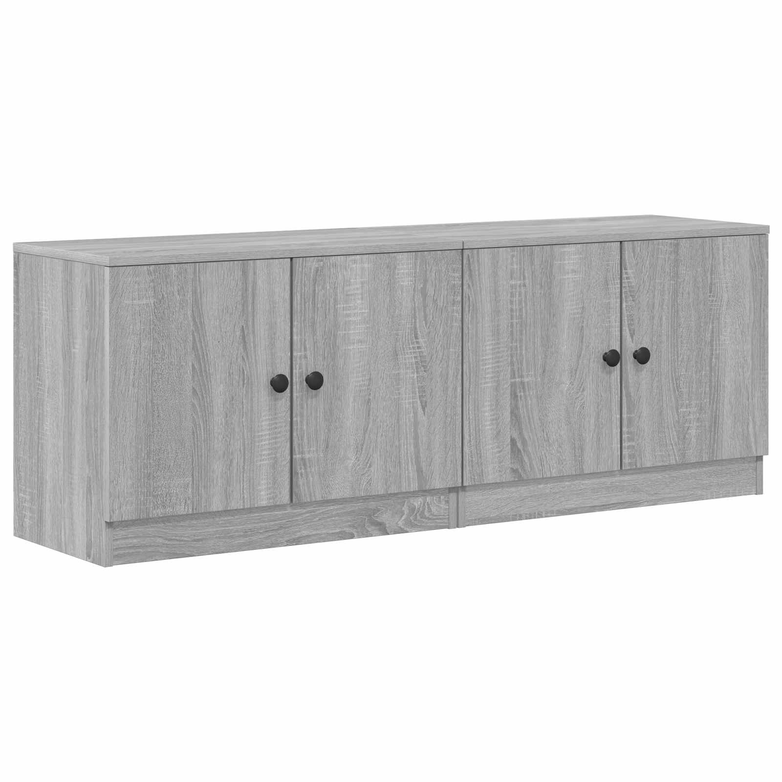 Ντουλάπι κρεβατιού με πόρτα 2 pcs Γκρι Sonoma 66 x 35 x 48 εκ. - Pakobazaar