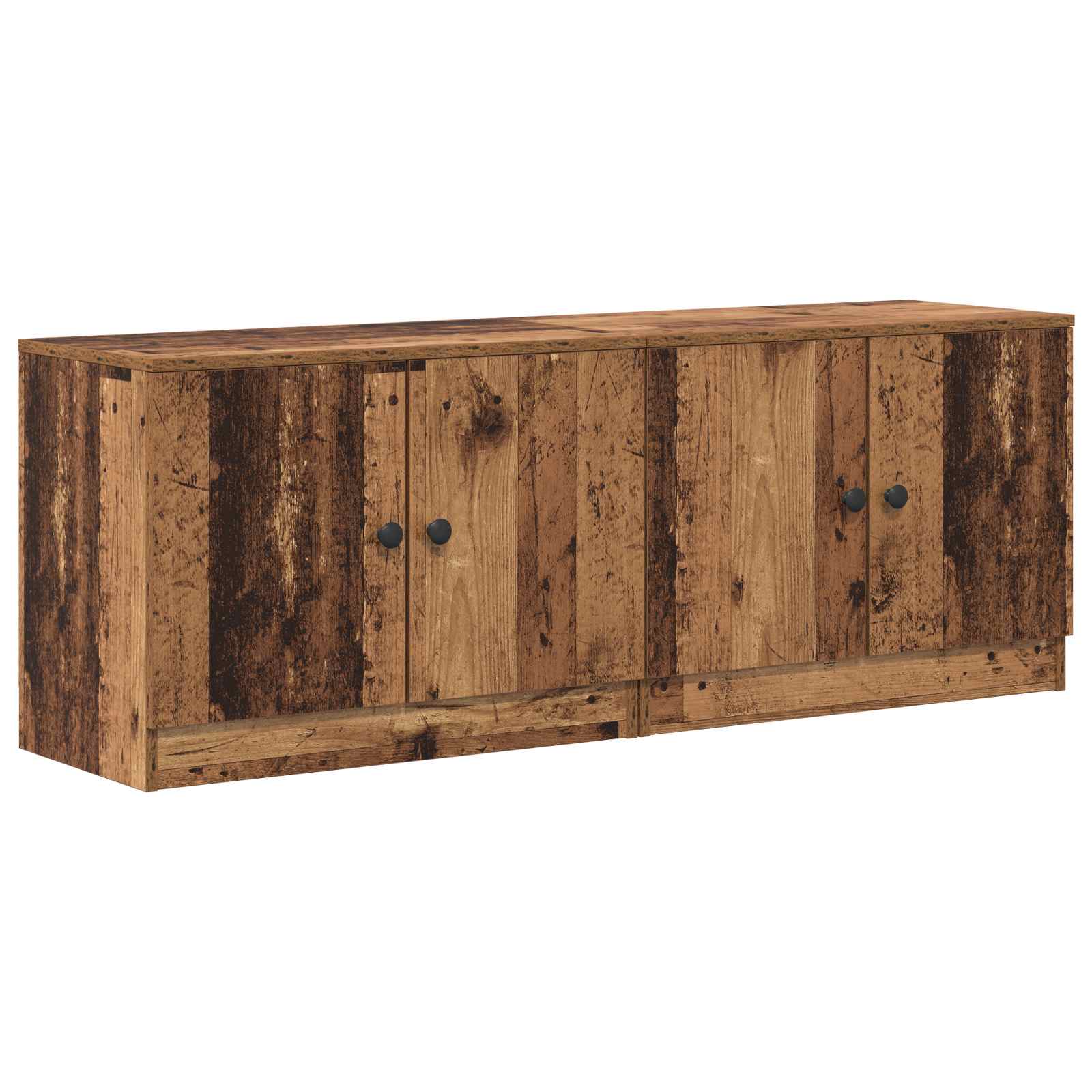 Ντουλάπι κρεβατιού 2 pcs Παλαιωμένο ξύλο 66 x 35 x 48 εκ. - Pakobazaar