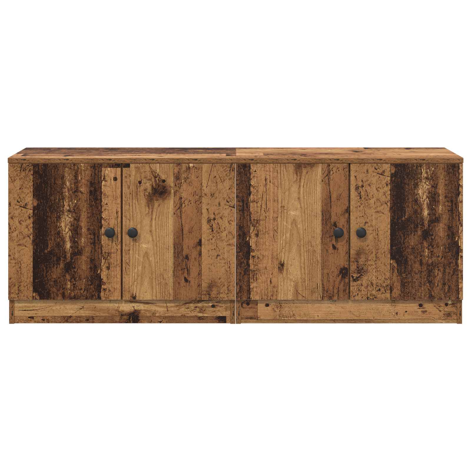 Ντουλάπι κρεβατιού 2 pcs Παλαιωμένο ξύλο 66 x 35 x 48 εκ. - Pakobazaar