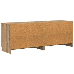 Ντουλάπι κρεβατιού με πόρτα 2 pcs Artisan Δρυς 66 x 35 x 48 εκ. - Pakobazaar