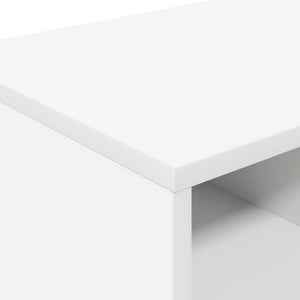 Ντουλάπι κρεβατιού με ράφι 2 pcs Λευκό 66 x 33 x 48 εκ. - Pakobazaar