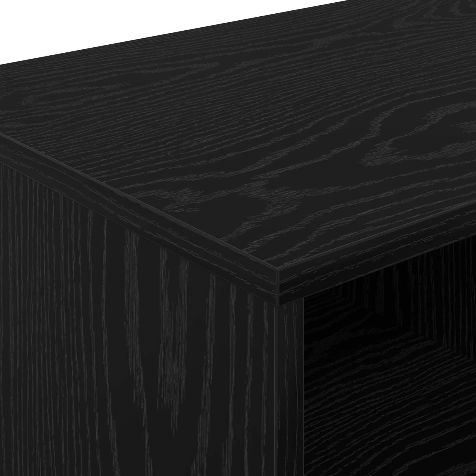 Ντουλάπι κρεβατιού με ράφι 2 pcs Μαύρη Δρυς 66 x 33 x 48 εκ. - Pakobazaar