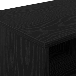 Ντουλάπι κρεβατιού με ράφι 2 pcs Μαύρη Δρυς 66 x 33 x 48 εκ. - Pakobazaar
