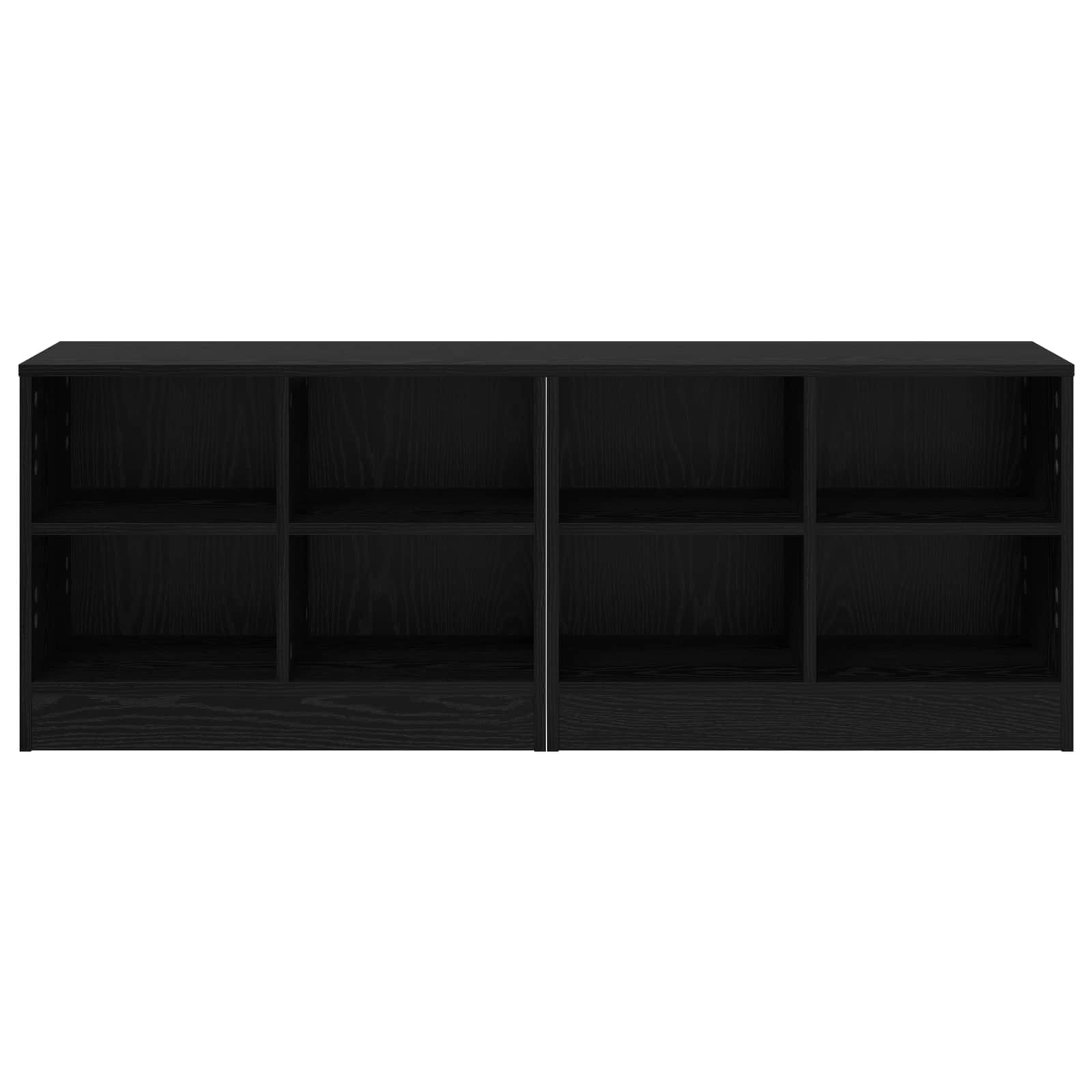 Ντουλάπι κρεβατιού με ράφι 2 pcs Μαύρη Δρυς 66 x 33 x 48 εκ. - Pakobazaar