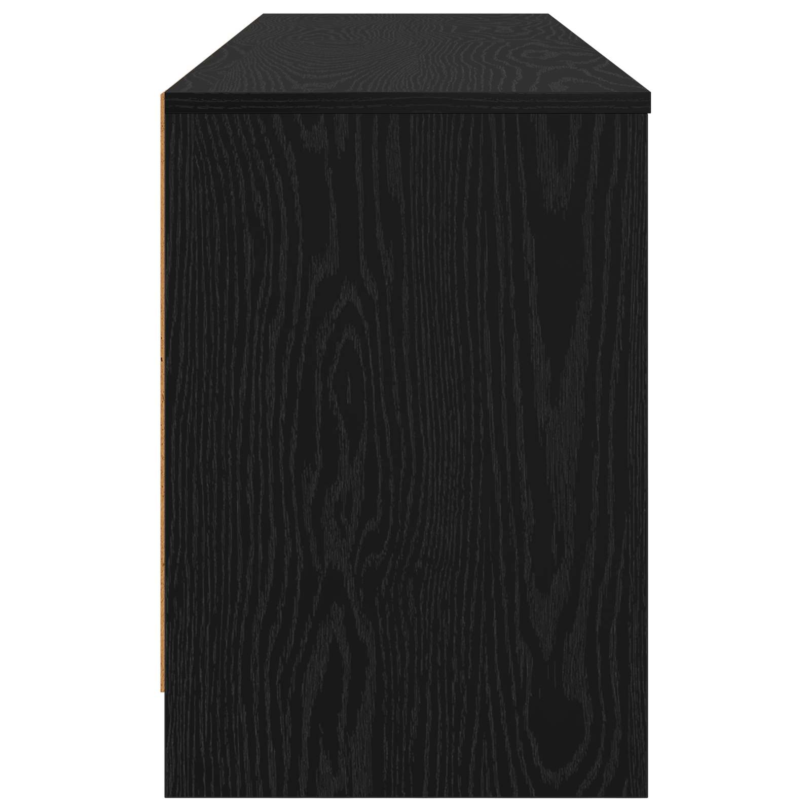 Ντουλάπι κρεβατιού με ράφι 2 pcs Μαύρη Δρυς 66 x 33 x 48 εκ. - Pakobazaar