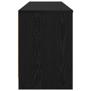 Ντουλάπι κρεβατιού με ράφι 2 pcs Μαύρη Δρυς 66 x 33 x 48 εκ. - Pakobazaar