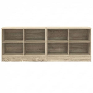 Ντουλάπι κρεβατιού με ράφι 2 pcs Δρύς Sonoma 66 x 33 x 48 εκ. - Pakobazaar