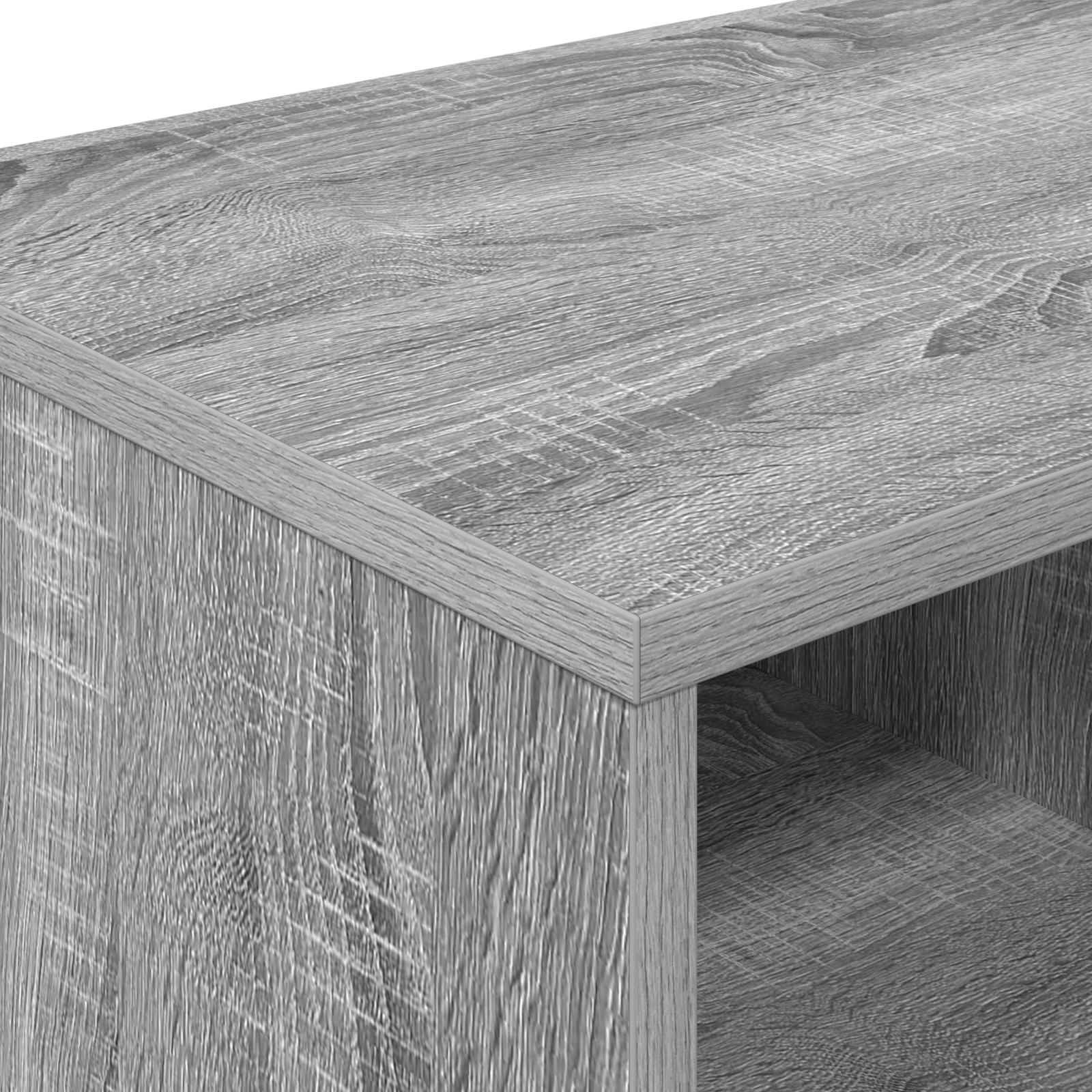 Ντουλάπι κρεβατιού με ράφι 2 pcs Γκρι Sonoma 66 x 33 x 48 εκ. - Pakobazaar