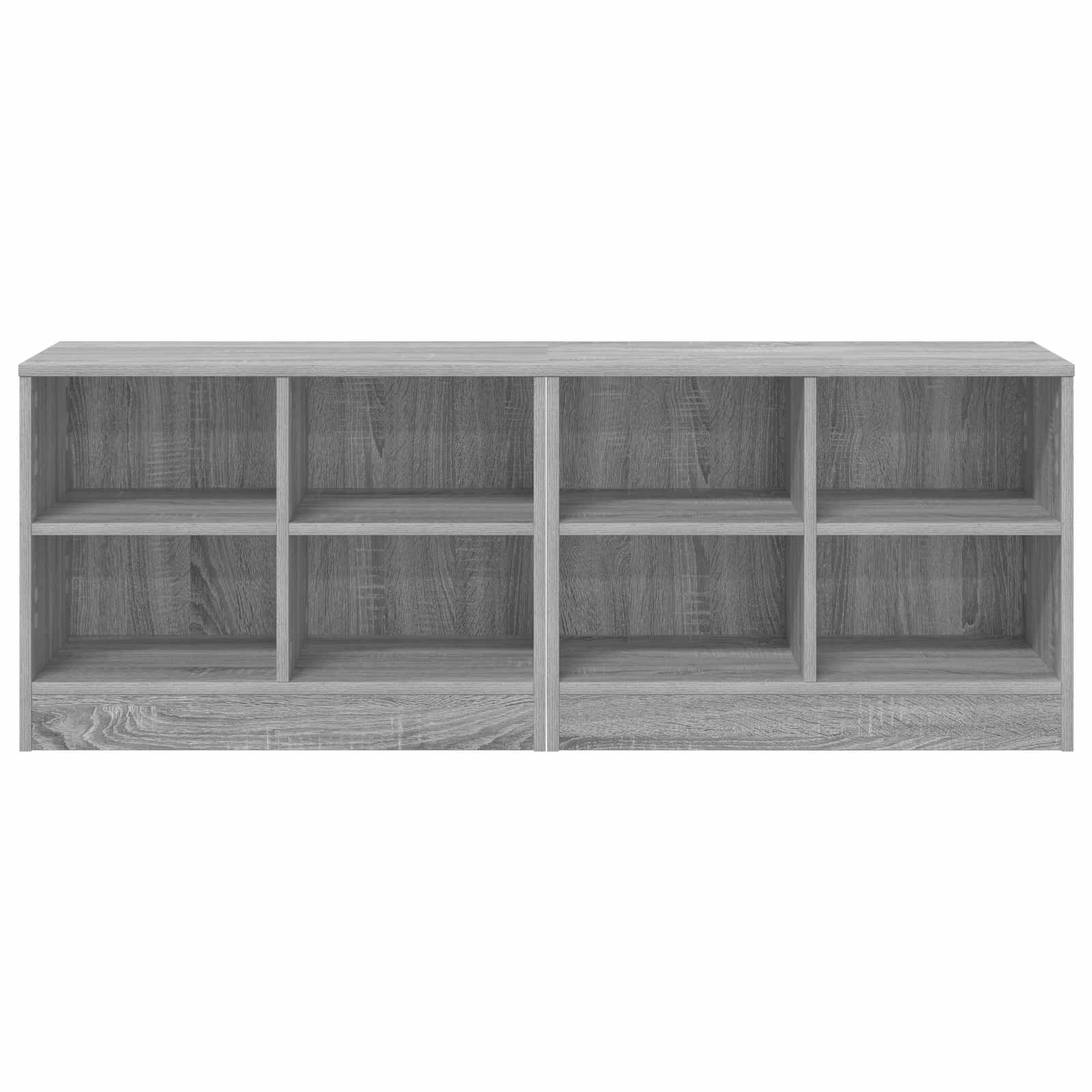 Ντουλάπι κρεβατιού με ράφι 2 pcs Γκρι Sonoma 66 x 33 x 48 εκ. - Pakobazaar