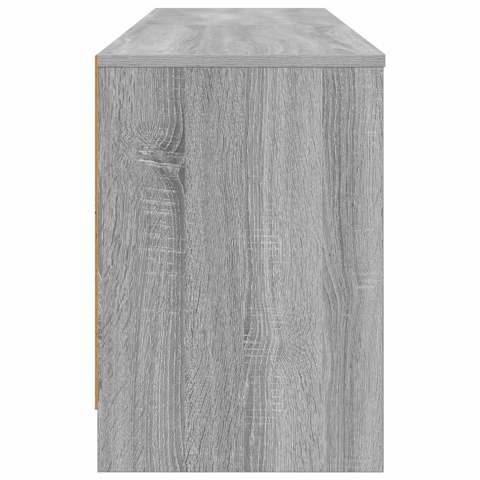 Ντουλάπι κρεβατιού με ράφι 2 pcs Γκρι Sonoma 66 x 33 x 48 εκ. - Pakobazaar