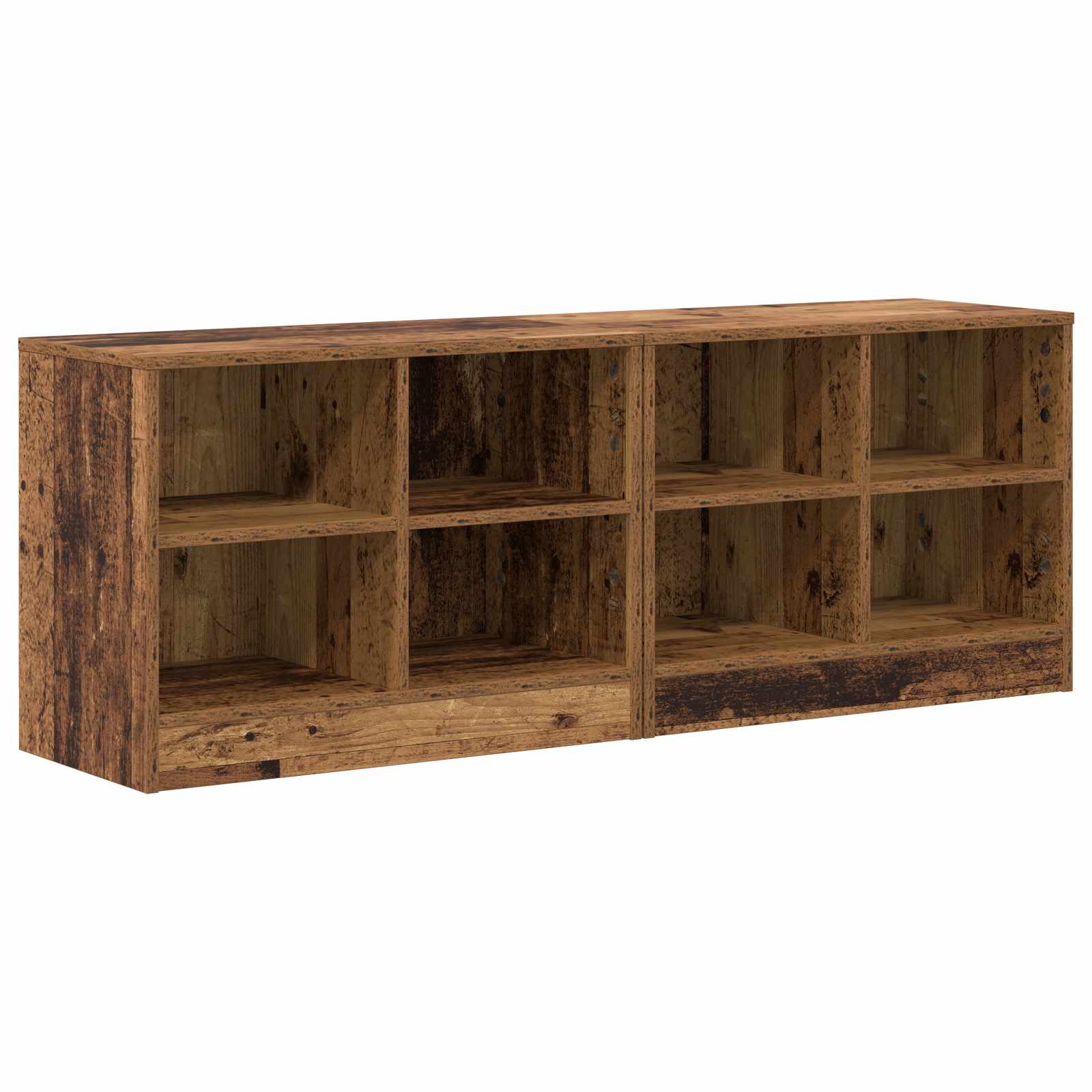 Ντουλάπι κρεβατιού 2 pcs Παλαιωμένο ξύλο 66 x 33 x 48 εκ. - Pakobazaar