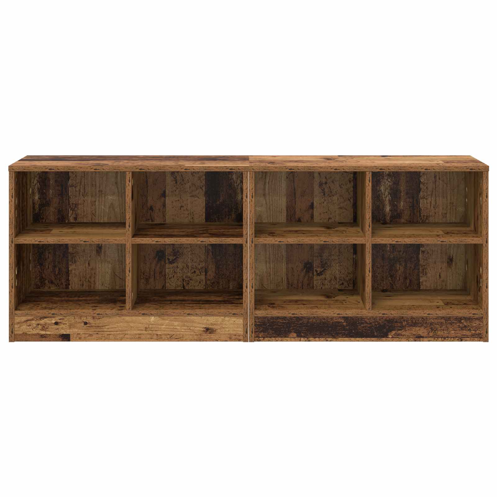 Ντουλάπι κρεβατιού 2 pcs Παλαιωμένο ξύλο 66 x 33 x 48 εκ. - Pakobazaar