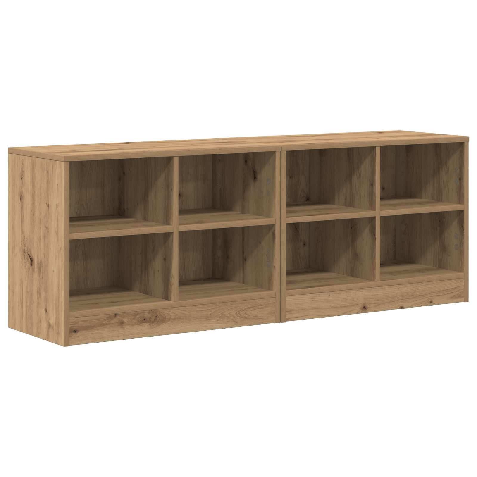 Ντουλάπι κρεβατιού με ράφι 2 pcs Artisan Δρυς 66 x 33 x 48 εκ. - Pakobazaar