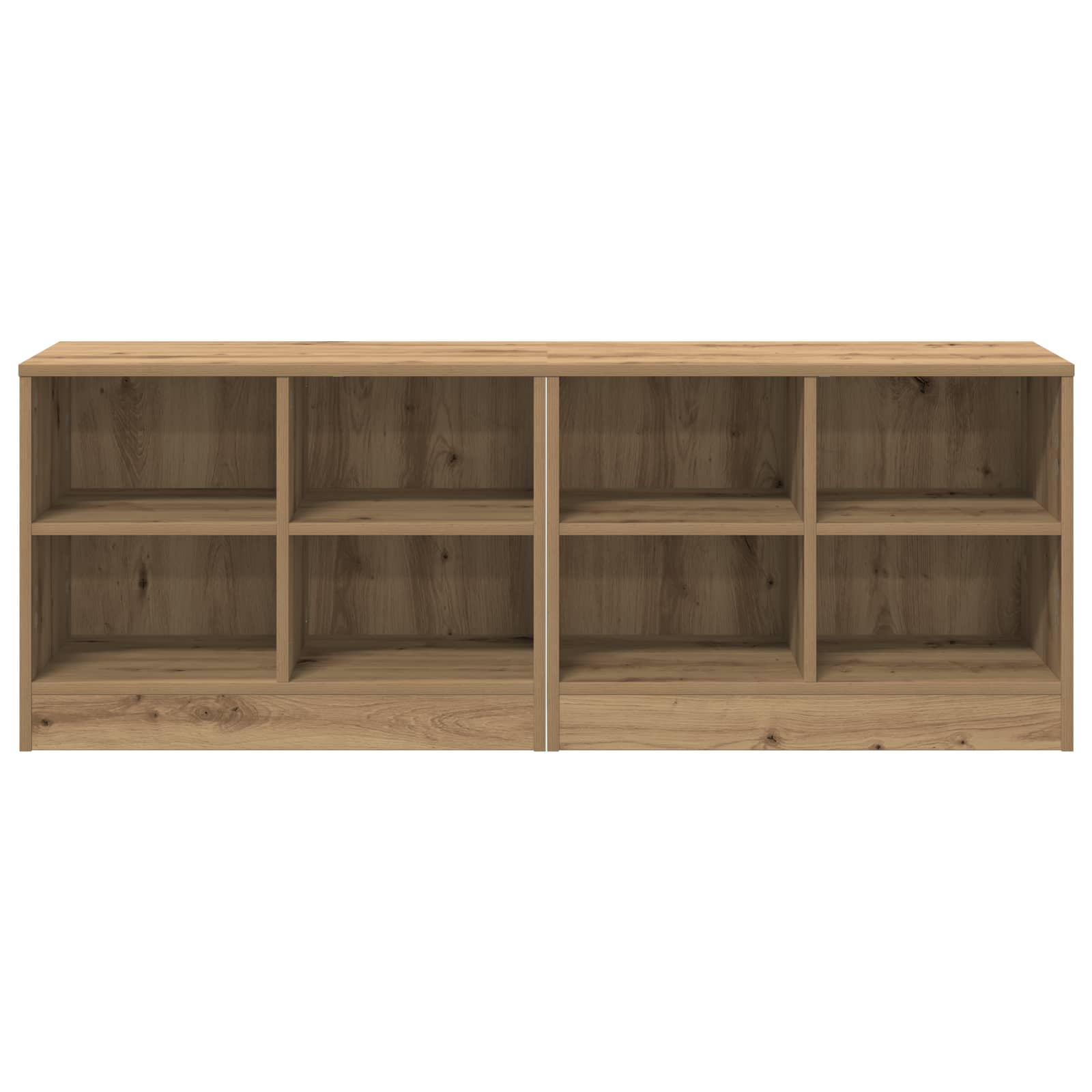 Ντουλάπι κρεβατιού με ράφι 2 pcs Artisan Δρυς 66 x 33 x 48 εκ. - Pakobazaar