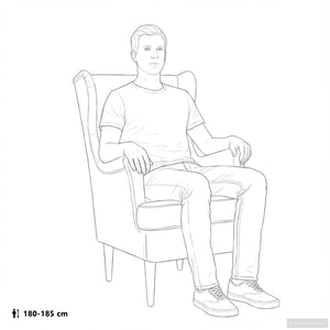 Πολυθρόνα με Σκαμπό 2 τμχ. Σκούρο Γκρι Βελούδο