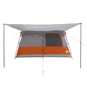 Οικογενειακή Σκηνή Γκρι και Πορτοκαλί 320 x 210 x 180 εκ - Pakobazaar