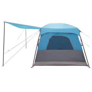 Οικογενειακή Σκηνή με στέγη Μπλε 420 x 305 x 200 εκ - Pakobazaar