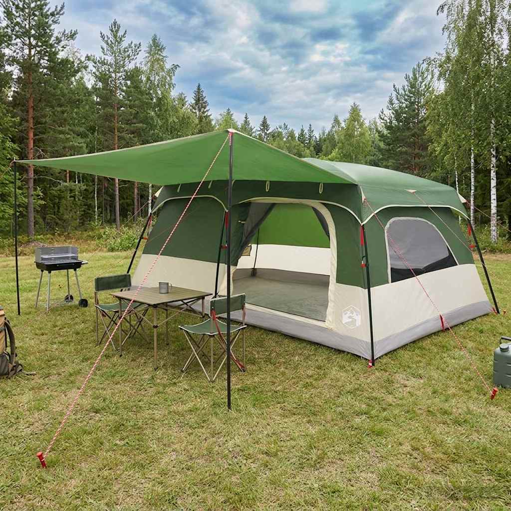 Οικογενειακή Σκηνή με στέγη Πράσινο 500 x 400 x 230 εκ - Pakobazaar